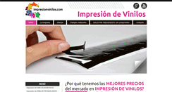 Desktop Screenshot of impresionvinilos.com