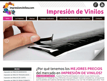 Tablet Screenshot of impresionvinilos.com